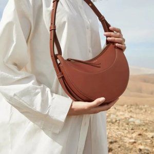 Polene Numero Dix Bag in cognac